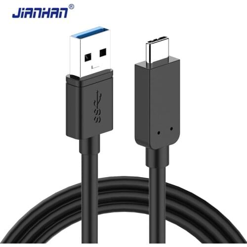 JianHan USB 3.0 Type C Cable 5Gbps Fast Charger USB Type-C Cables for Xiaomi 4C Mi5 Samsung S8 Plus Huawei P9 LG G5 Oneplus 2 3