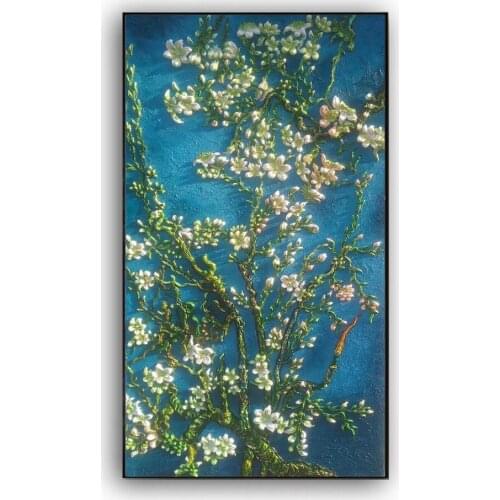 Oil Painting Van gogh painting famous apricot flowers 100% Hand painted world famous paintings 2020061602