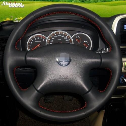 BANNIS Leather Steering Wheel Cover for for Nissan Almera N16 Pathfinder Primera Paladin Old X-Trail XTrail 2001-2006