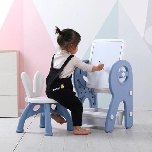 Multifunctional building table drawing board 3 in 1 Table stool drawing board bracket type toddler baby magnetic graffiti board