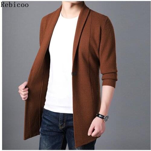 New Men knitting Sweaters Coat Casual Warm Mens High Quality Fashion Cardigan V-neck Sweater Male Coat