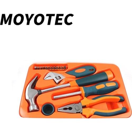 MOYOTEC 18 Piece Household Toolbox Set Multifunctional Hardware Tools Special Combination for Electrician Maintenance Vehicle