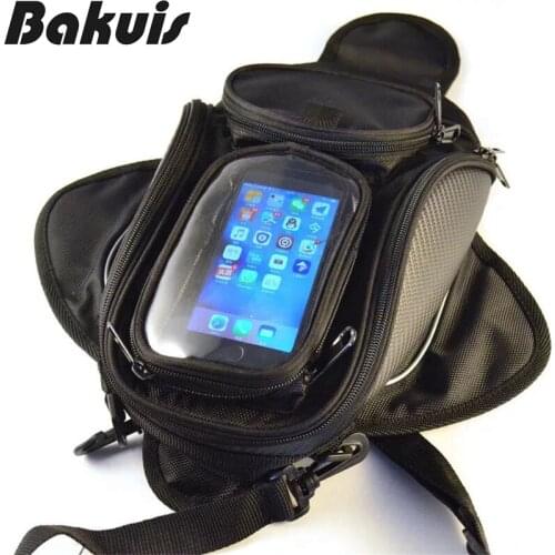 New Motorcycle Black Tank Bag Oil Fuel Motor Bag Waterproof multi - functional small oil tank package Universal