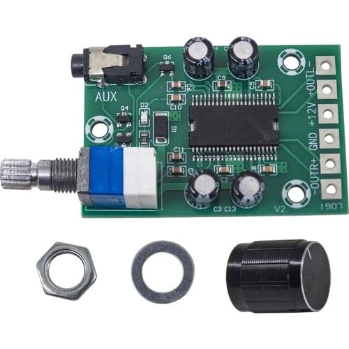 New style YDA138-E Amplifier Board Class D AMP 15W*2 Stereo Audio Sound System DC 12V 2A with Volume Control for Yamaha Speaker