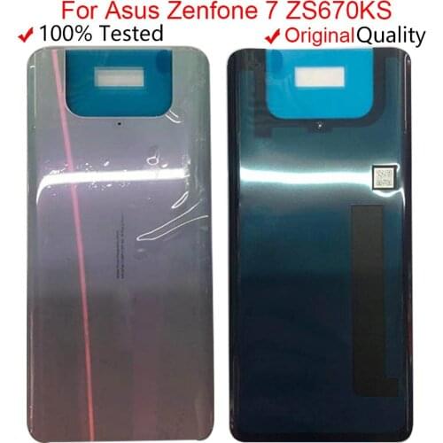 New ORIGINAL Cover 6.67" For Asus Zenfone 7 ZS670KS Back Battery Cover Housing For ASUS ZS670KS I002D Back Battery Cover