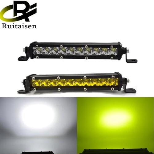 Ruitaisen 30W Led Light Bar Barra Led 12V 24V work Fog Headlight 4x4 4WD Offroad SUV ATV UTV Boat Pickup Truck