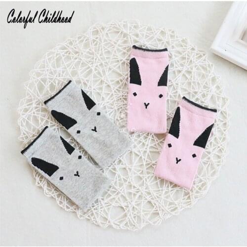 Cartoon long ear bunny design Kids Long Socks Knee High toddler Girls Boot Sock Leg Warmer newborn socks children Meisjesoken