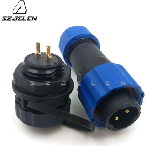 SD16TP-ZM ,IP67 2 Pin waterproof and dustproof aviation connector, LED Outdoor installation connector plugs and sockets 2 pin