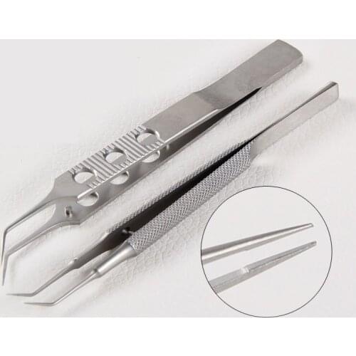 Tiangong stainless steel tweezers, hair planting, hair transplant, hair extraction tweezers, micro tweezers, right-angle curved