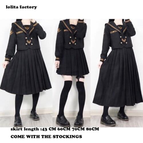 Royal Admirals Orthodox JK uniform,top student School Women Novelty Sailor Suits Yankee Girl cosplay Uniform