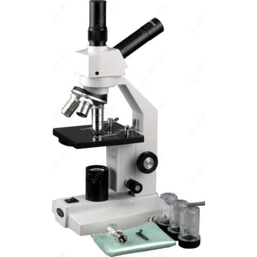 Biological Dual-View Compound Microscope--AmScope Supplies 40x-800x Biological Dual-View Compound Microscope
