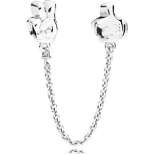 High Quality Jewelry Fixed Chain 925 Sterling Silver Bracelet Making Diy Stone For Momen Original F Safety Chain