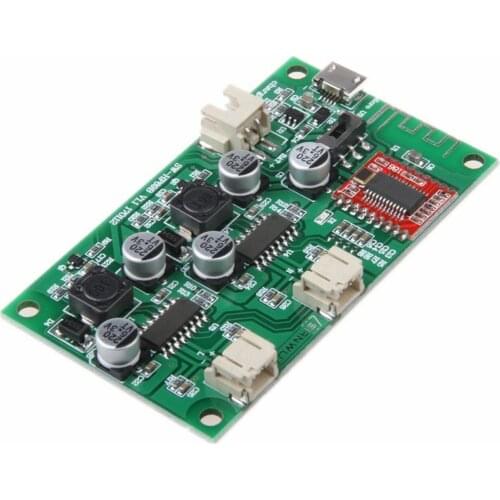 CFsunbird DC 5V 3.7V 6W + 6W Stereo Bluetooth Receiver Amplifier Board Lithium Battery Powered For Speakers loudspeaker box