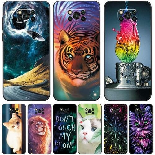 For Xiaomi POCO X3 NFC Case Back Cover on Xiaomi POCO C3 M3 F3 Soft TPU Fashion Case For Xiaomi POCO X3 Pro Silicone Phone Coque