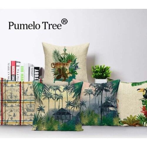 Flower Throw Pillow Covers Pillows Decorative for Living Room Nordic Home Decoration Throw Pillow Cover 45x45 Pillows In The Car