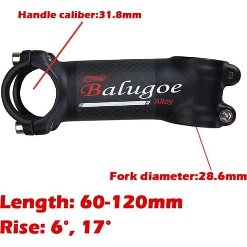 EC90 New aluminum+carbon fiber riser rod Stem carbon fiber Bicycle Stem carbon handle 28.6-31.8MM 6degree 17 degree