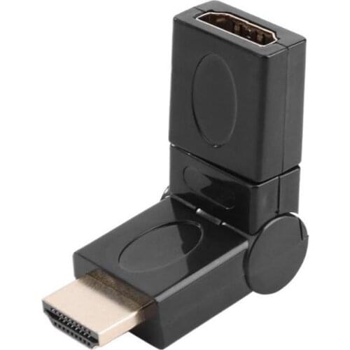 1PC Brand New High Quality Mini HDMI 1.4 Angle Type HDMI Male to Female 90/180/360 Degree Rotary Adapter Support 720i 720P 1080i