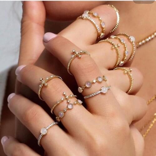 Round circle engagement band ring finger jewelry fashion women ladies gift geometric classic cz eternity ring design 2018 new