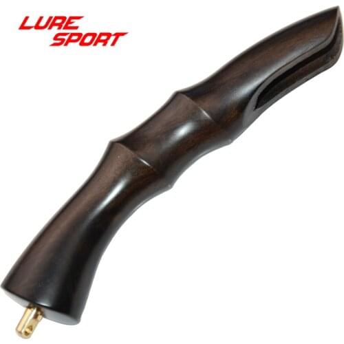 LureSport Black Wood Handle 17cm for FUJI VSS Reel Seat Finger shape grip Rod Building Component Repair Pole DIY Accessory
