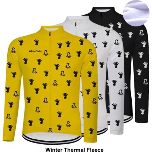 2019 Winter Thermal Fleece Men Bicycle Long Sleeve Cycling Jersey Clothing Pro Team Outdoor Mountain Road Uniform Bike 6560