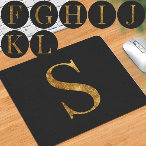 Mouse Pad Game Gamer Mouse Pad Durable Smooth PU Leather Computer Mouse-pad Anti-slip Waterproof Letter Pattern Laptop Mousepad