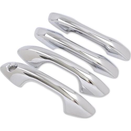 For Kia Rio 4 X-line 2017 2018 2019 2020 Styling Accessories Chrome Carbon Fiber Door Handle Cover Trim Sticker Overlays