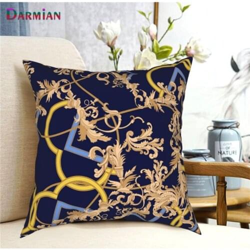 Eurpoen Gloden Flowers Girls Decorative Nap Pillow Cases Cushion Cover 1 Piece on Bed Sofa Car Office Decorative Accessories