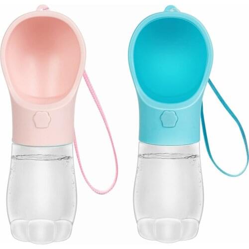 Hot Portable Outdoor Drinking Fountain Pet Outing Leaf Type Water Cup Dog Bowl With Leak Proof Puppy Water Dispenser Pet Product