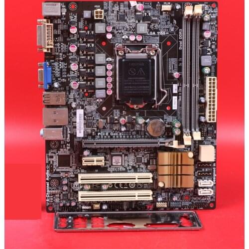 Used Applies to for ECS H61H2-M12 LGA1155 H61 DDR3 Motherboard Support i3 3220