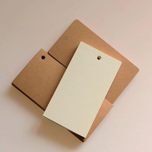 Blank kraft gift tags cardboard pricing tags DIY notes tags brown paper labels 10pcs lot