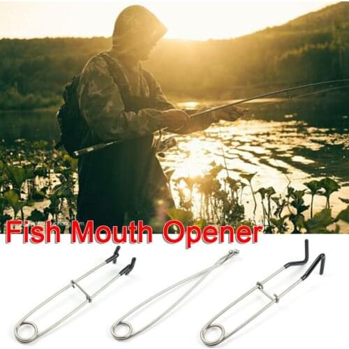 Fishing Decoupling Portable Fish Mouth Spreader Stainless Steel Fish Jaw Spreader Fish Mouth Opener Tackle Tool