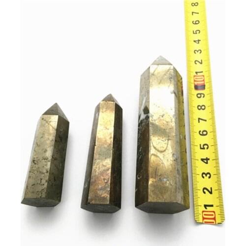 Pyrite Crystal Wand Point Natural Stones For Home Decoration