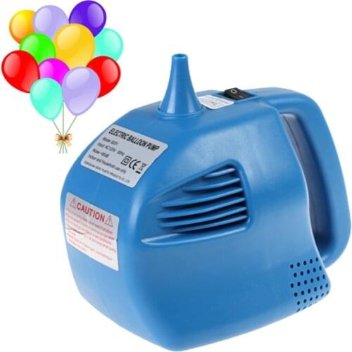 Blue Single Nozzle Balloon Inflator 400W Inflatable Electric Air Balloon Pump