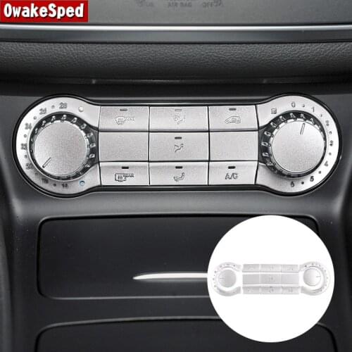 Car Styling Center Console Air Conditioner Buttons Stickers Decoration For Mercedes Benz C117 X156 W176 W246 CLA GLA A B Class