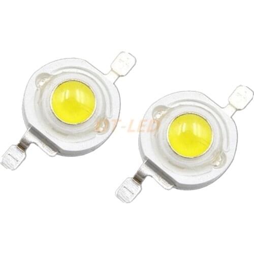 10 Pieces 3W LED Light Bulb Lamp Cool / Cold White 10000K - 15000K 3-3.4V 600mA-700mA 260-280LM High Power 3 Watt Chip 3Watt COB