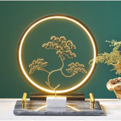 Wrought Iron Welcoming Pine Ornaments Decoration Gifts for Opening A Store Living Room Office Entrance Desktop Home Decor Crafts