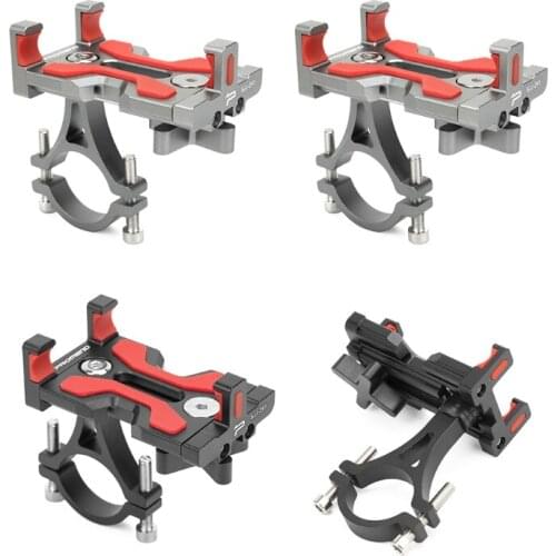 360 Rotatable Bicycle Phone Holder Aluminum Alloy MTB Bike Motorcycle Phone Bracket Stand Adjustable Cycling Mount