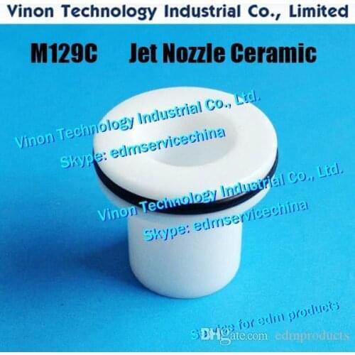 X058D054H08 edm Jet Nozzle Ø1.0mm M129C (Ceramic type) Upper for Mitsubishi SZ,SX,RA,FA machine X058-D054-H08, X054D826H08