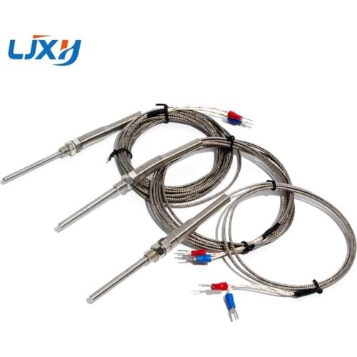 LJXH Thermocouple Probe Type K for PID Temperature Controller Thermostat, 5x50mm Probe, 1m/2m/3m/4m/5m Length