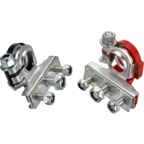 1 Pair 12V Auto Battery Terminal Connector Battery Quick Release Battery Clamps Positive Negative Connector for Car Motorhome