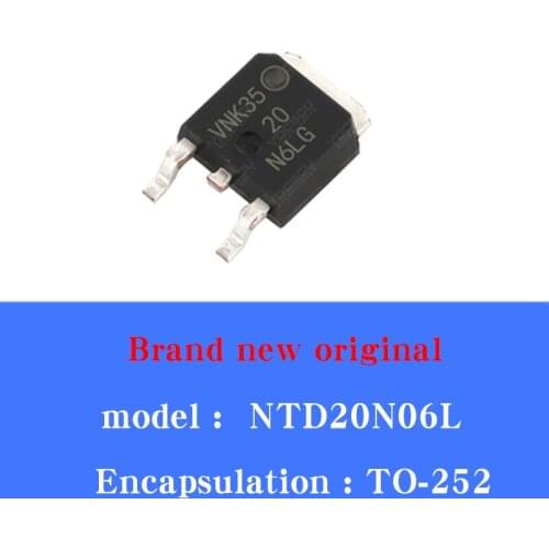 10/Pcs Lot New NTD20N06LT4G screen printing 20N6LG new original 20A 60V field effect tube patch TO-252