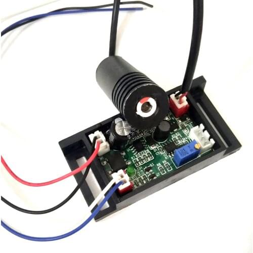 650nm 660nm 100mw Red Dot Laser Diode Module 12V Focusable Adjusted Laser with Driver Out 18x45mm