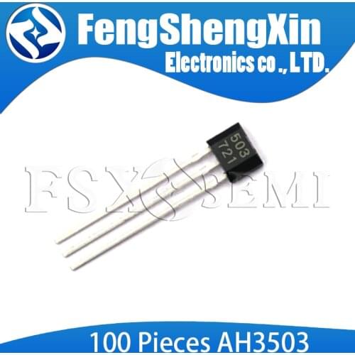 100pcs/lot New AH3503 TO-92 3503 TO-92UA UGN3503UA UGN3503 AH3503U Linear Hall-Effect Sensors