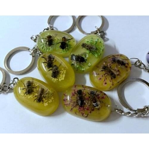 12 pcs new shaped keychain with lovely bee magic jewelry
