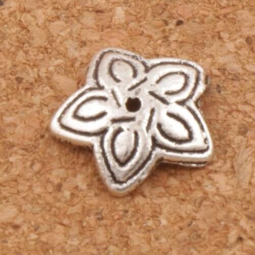 900Pcs Star Flower Bead Cap Caps 10.5x10.5mm Tibetan Silver Jewelry Findings Components L1051