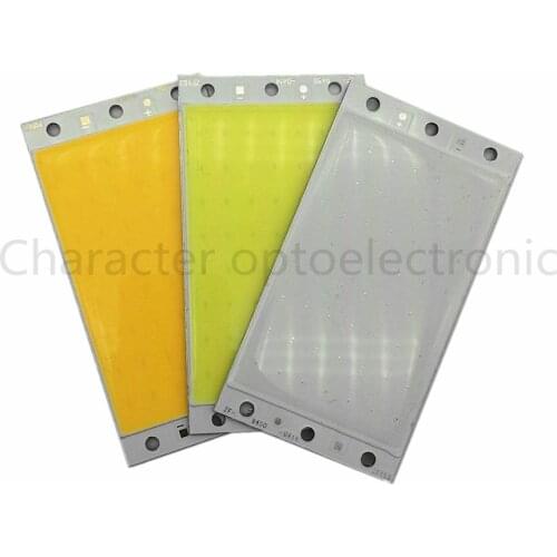 94x50mm Ultra Bright 15W LED COB Strip Lamp Lights Chip On Board Warm Pure Warm white Cool White Blue Lighting Source for DIY