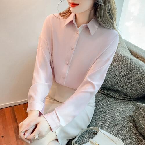 AIHUYIGUI Pink Blouses