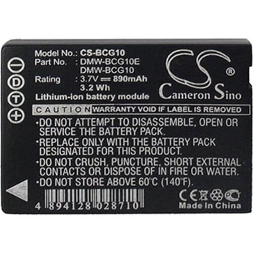 Cameron Sino 890mah battery for LEICA V-Lux 20 for PANASONIC Lumix DMC-3D1 DMC-TZ20A DMC-ZX3A DMC-TZ6R DMC-ZR3 BP-DC7E