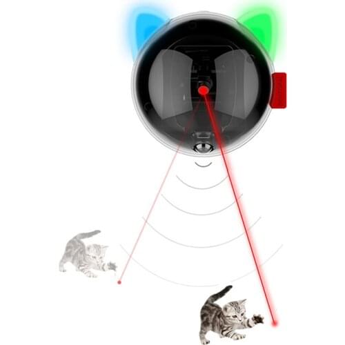 Invigorating Cat Laser Toy Automatic Smart Cat Led Light Interactive Electric Funny Teaser Toy Laser Dla Kota USB Rechargeable