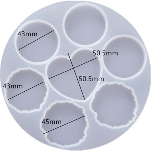 DIY mobile phone bracket irregular marble round silicone mold